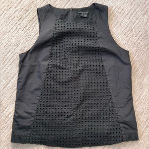 EUC | Theory cotton eyelet tank top
